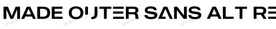 MADE Outer Sans Alt Regular PERSONAL USE字体转换